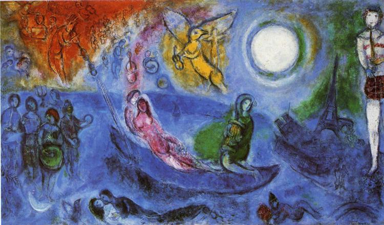 The Concert painting - Marc Chagall The Concert art painting